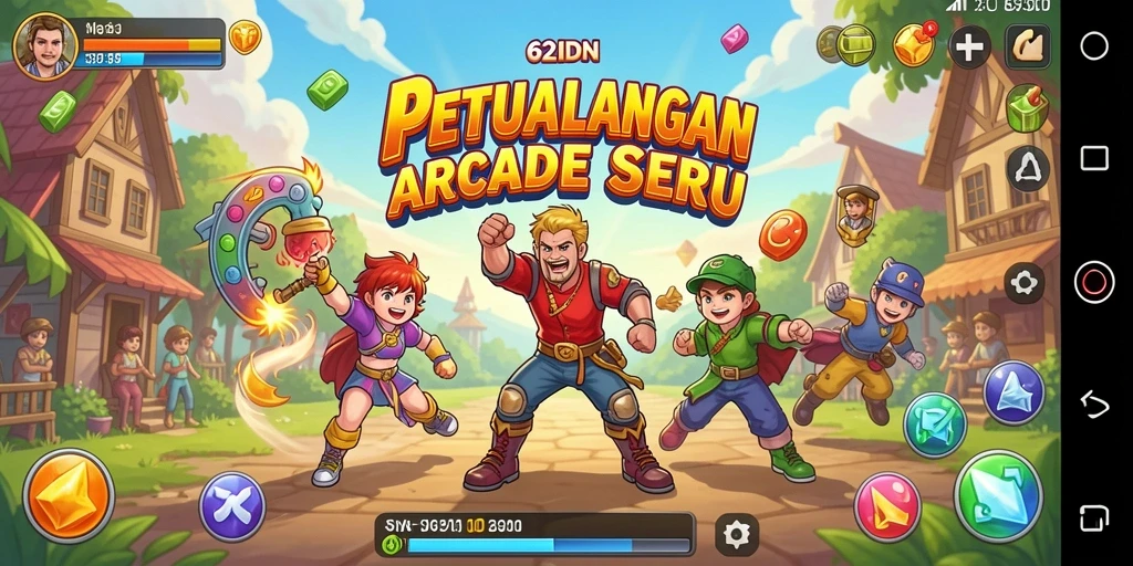 Gameplay seru dalam 62IDN dengan tantangan yang menarik.