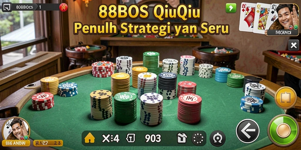 Tampilan gameplay QiuQiu yang menegangkan di 88BOS.