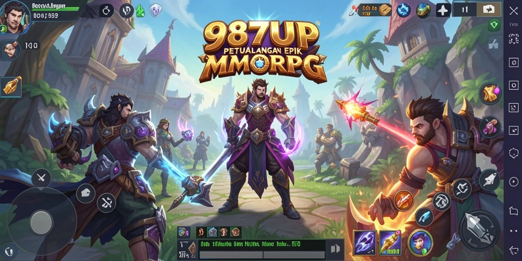 Tampilan gameplay 987UP yang menakjubkan dalam dunia MMORPG.