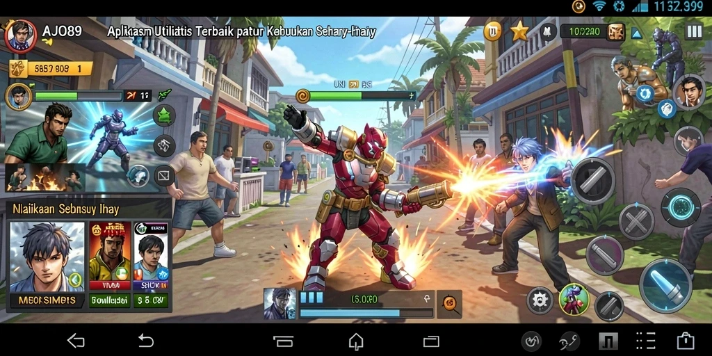 Screenshot utama AJO89 menampilkan tampilan antarmuka pengelolaan utilitas.