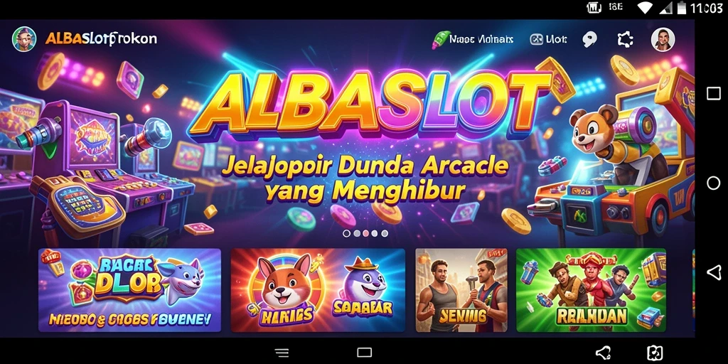 Tampilan gameplay menegangkan dan seru dari ALBASLOT.