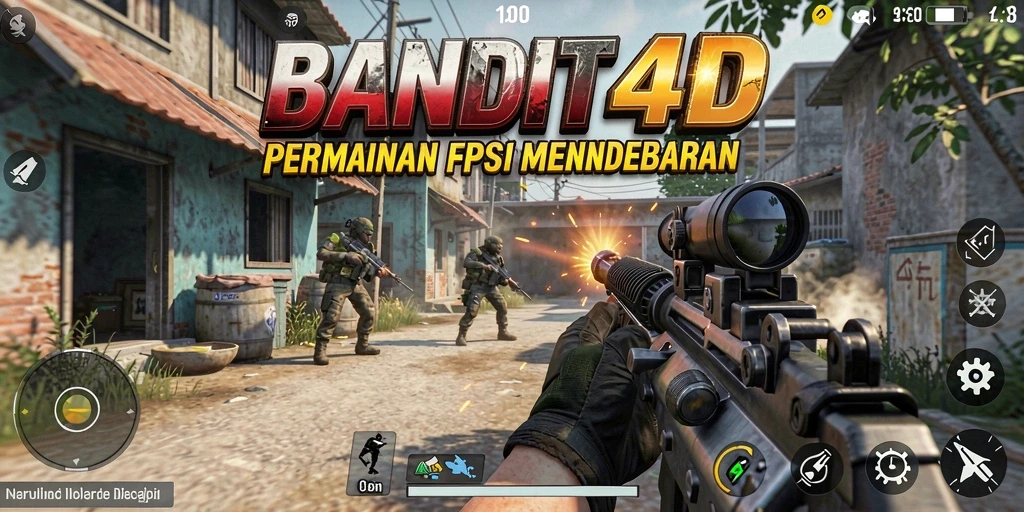Tampilan seru dari gameplay menembak BANDIT4D yang mendebarkan.