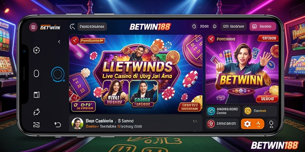 Tampilan gameplay menarik dari Live Casino BETWIN188.