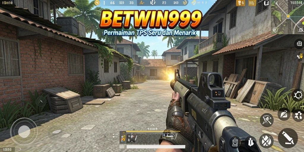 Screenshot BETWIN999 menunjukkan aksi pertempuran seru dengan grafis menarik.
