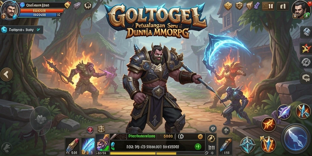 Screenshot menampilkan gameplay seru GOLTOGEL dengan petualangan MMORPG yang mendebarkan.