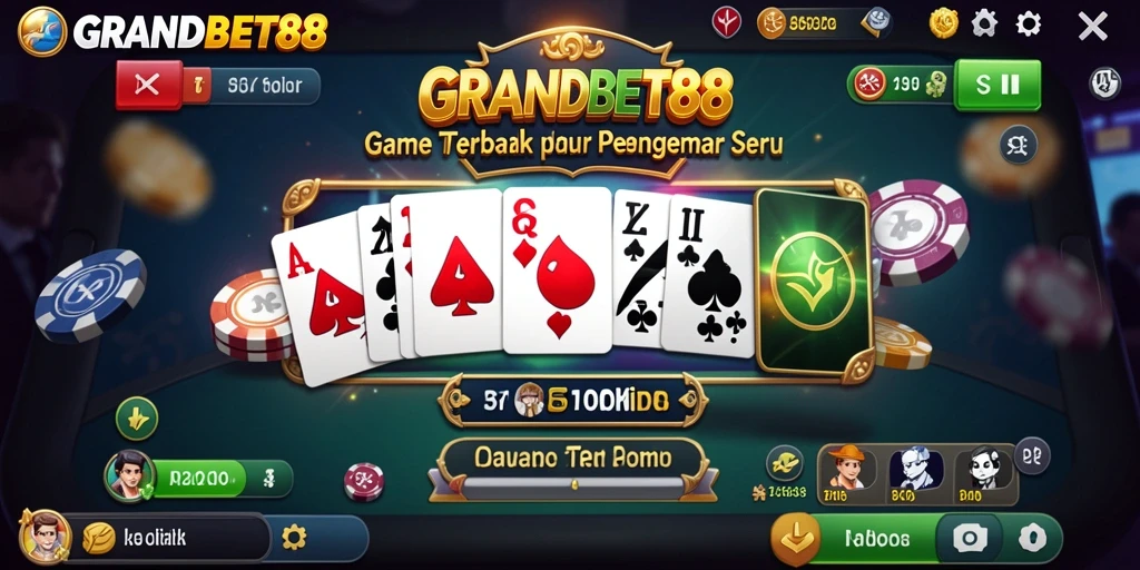 Screenshot gameplay GRANDBET88 menampilkan momen menegangkan saat bermain Domino.