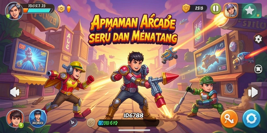 Tampilan utama gameplay ID6788 yang memukau dan penuh warna.