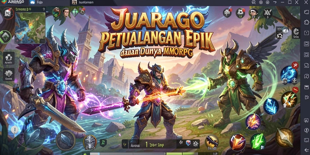 Tampilan luar biasa dari gameplay JUARAGO yang mendebarkan.