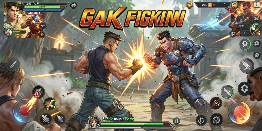 Gameplay KAKWIN menampilkan pertarungan epik antar karakter yang mendebarkan.