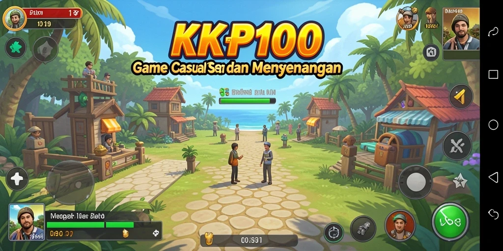 Tampilan gameplay KPK100 yang menghibur dan penuh warna.