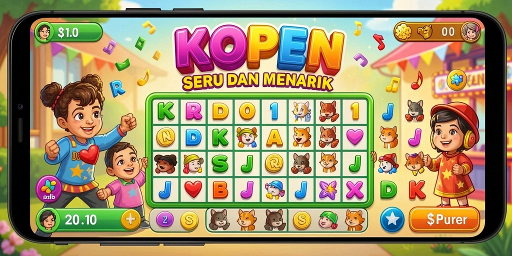 Screenshot gameplay LKOPEN menunjukkan suasana seru permainan Bingo.