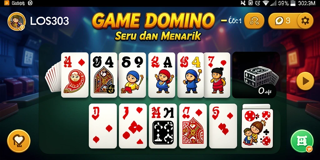 Screenshot gameplay LOS303 yang menampilkan aksi seru Domino.
