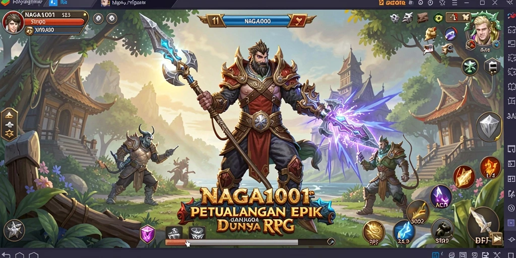 Tampilan gameplay yang mendebarkan dan penuh aksi di NAGA1001.