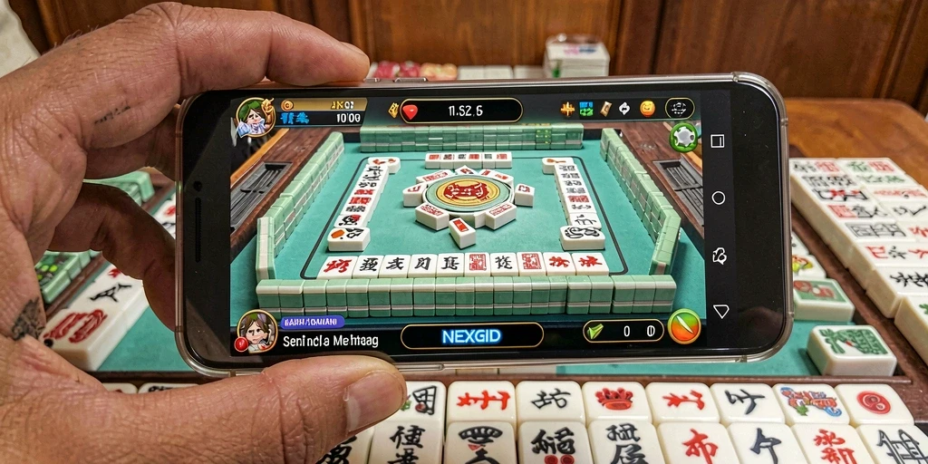 Tampilan gameplay seru dari permainan Mahjong NEXGID.
