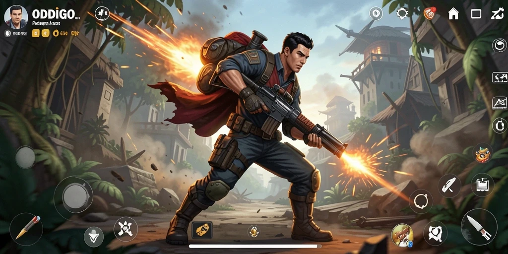 Gameplay ODDIGO yang memukau dengan aksi seru.