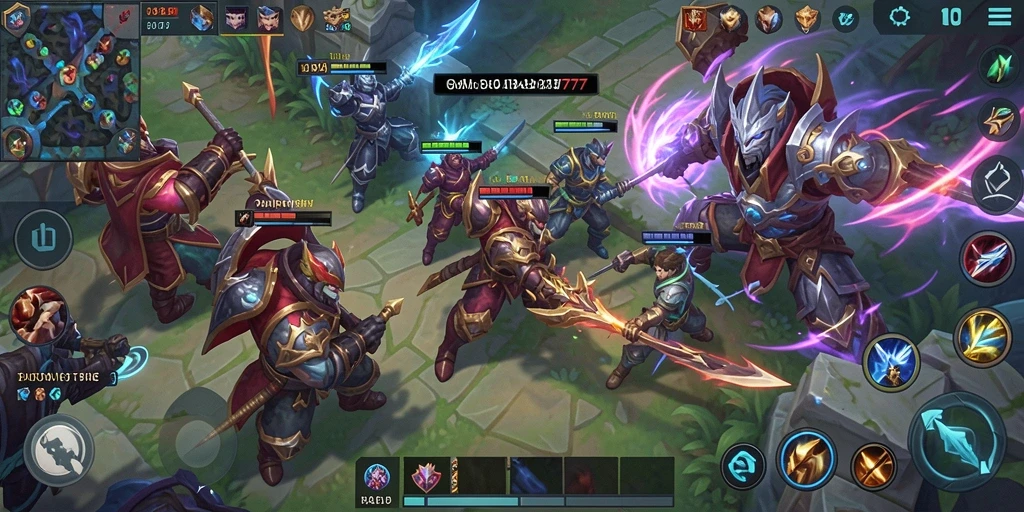 Tampilan gameplay seru dan strategis dalam MOBA PAHAM777.
