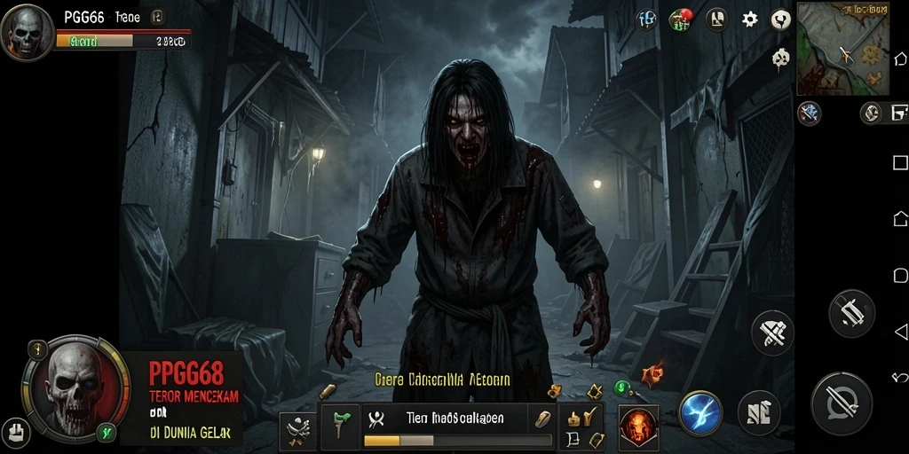 Menyeramkan, suasana gameplay PGG68 penuh ketegangan.