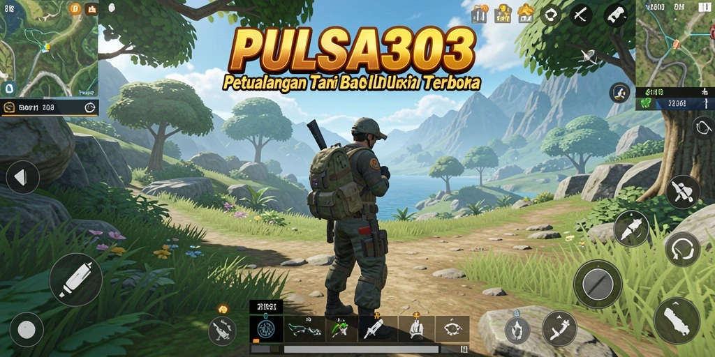 Tampilan gameplay PULSA303 yang menonjolkan eksplorasi dunia terbuka.