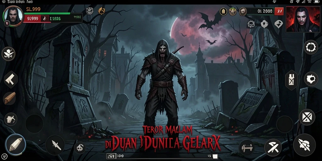 Tampilan gameplay SL999 yang menegangkan dengan suasana horor.