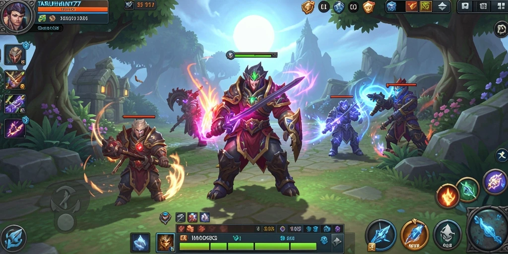 Tampilan gameplay TARUHAN77 yang menakjubkan dalam dunia MMORPG.