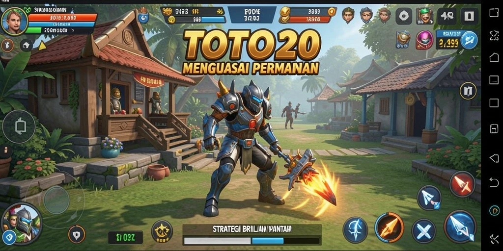 Screenshot TOTO20 menampilkan gameplay strategi yang intens dan menantang.