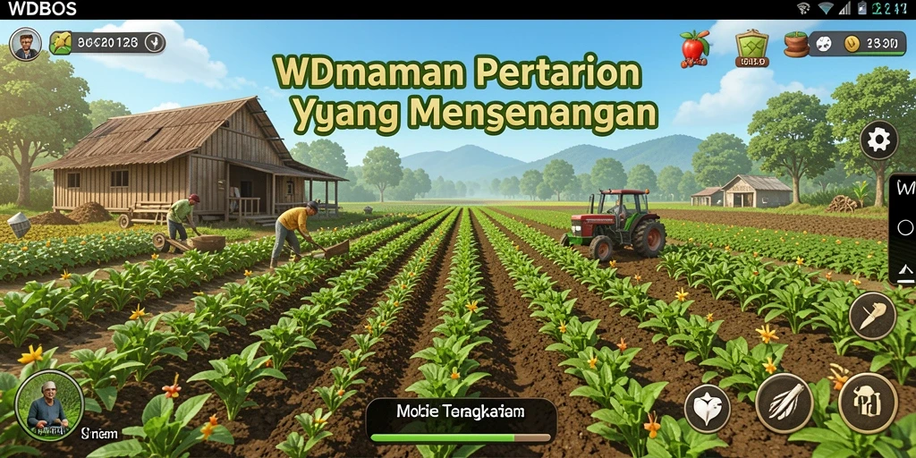 Menampilkan aksi seru di lahan pertanian WDBOS.