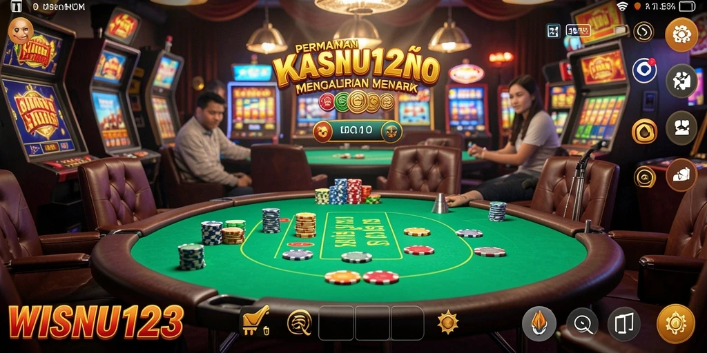 Tampilan gameplay menarik dari aplikasi Kasino WISNU123.